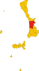 リヴォルノ県におけるコムーネの領域