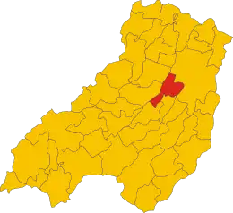 パルマ県におけるコムーネの領域