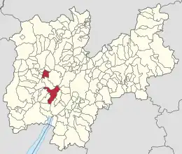 トレント自治県におけるコムーネの領域