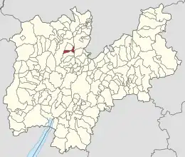 トレント自治県におけるコムーネの領域