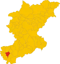 ベッルーノ県におけるコムーネの領域