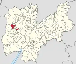 トレント自治県におけるコムーネの領域