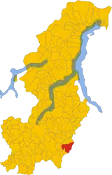 コモ県におけるコムーネの領域