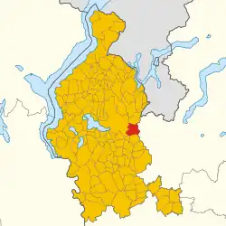 ヴァレーゼ県におけるコムーネの領域