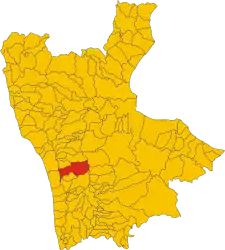 コゼンツァ県におけるコムーネの領域