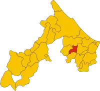 リミニ県におけるコムーネの領域