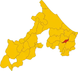 リミニ県におけるコムーネの領域