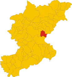 ベッルーノ県におけるコムーネの領域