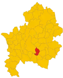 イゼルニア県におけるコムーネの領域