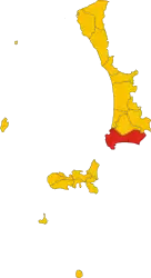 リヴォルノ県におけるコムーネの領域