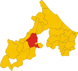 リミニ県におけるコムーネの領域