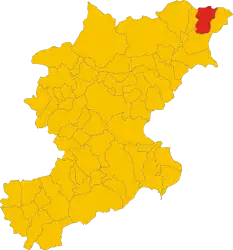 ベッルーノ県におけるコムーネの領域