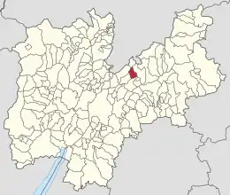 トレント自治県におけるコムーネの領域