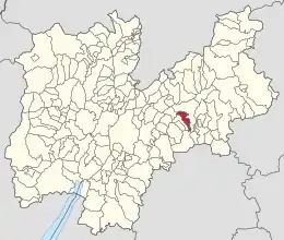 トレント自治県におけるコムーネの領域