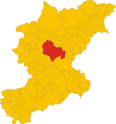 ベッルーノ県におけるコムーネの領域