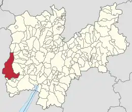 トレント自治県におけるコムーネの領域