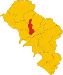 マッサ＝カッラーラ県におけるコムーネの領域