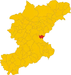 ベッルーノ県におけるコムーネの領域