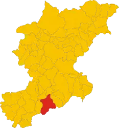 ベッルーノ県におけるコムーネの領域