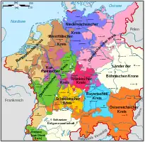 1560年の帝国クライス　紫色がクールライン・クライス