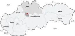 Mošovce location map