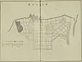 1910年の群山市街地（朝鮮総督府農商工部『韓國水産誌　第三輯』より）。各国の居留地や中国人居留地などがあった