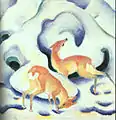 フランツ・マルクRehe im Schnee, 1911
