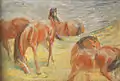 フランツ・マルクWeidende Pferde I, 1910
