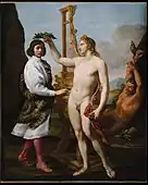 アポロから桂冠を受ける歌手のマルクアントニオ・パスカリーニ (1641)メトロポリタン美術館 蔵