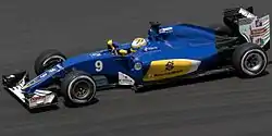 マーカス・エリクソンがドライブするC35（2016年マレーシアGP）