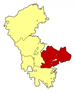 自治州時代の領域