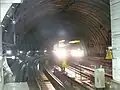 国会議事堂前駅から見た半円形ルーフ・シールドトンネル