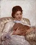 読書する女性 (1877)  メアリー・カサット