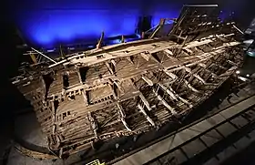 博物館で展示されているメアリー・ローズ