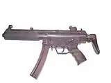 サプレッサーを取り外したMP5SD3。