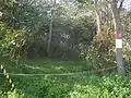 増毛側の山道入り口