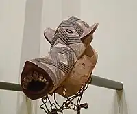 仮面、19世紀。ブルキナファソ