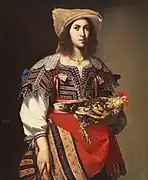 ナポリの民族衣装を着た女性 (1635) サンフランシスコ美術館蔵