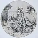 ハウスブーフの画家（英語版）による銅版画（1485年ごろ）