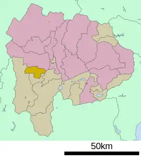 増穂町位置図