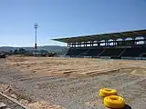 改修中のスタジアム