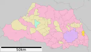 松伏町位置図