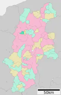 松川村位置図