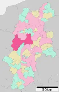 松本市位置図