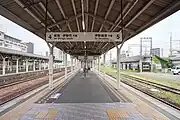 JR線4・5番線ホーム（2023年7月）