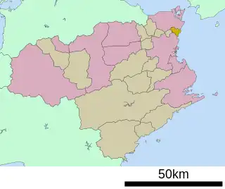 松茂町位置図
