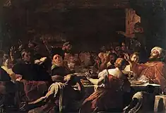 Convito di Baldassarre(1653/1659)カポディモンテ美術館蔵