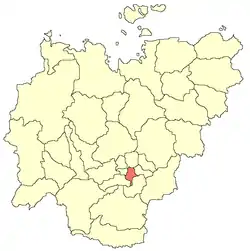 メギノ=カンガラス地区の位置図