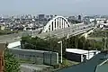 名古屋市と春日井市の市境を流れる庄内川を渡河。これより先は高架橋となる。