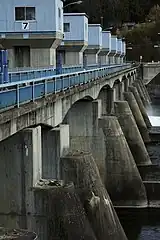 明治用水頭首工（水源町・室町、2013年（平成25年）12月）